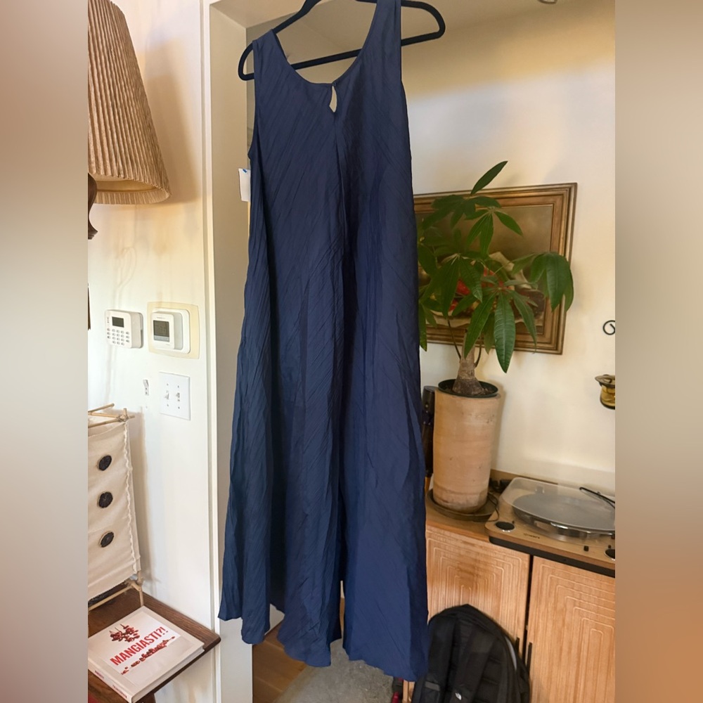 Navy Sleeveless Maxi Dress